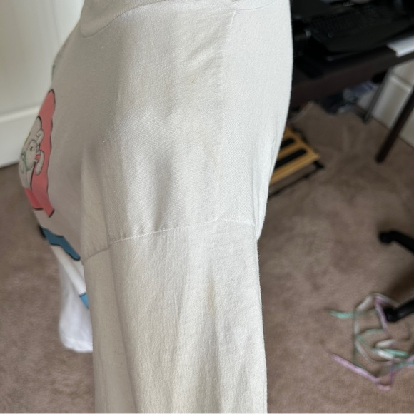 Fruit of the Loom Vintage LOVE Classic Bunny Graphic White T-Shirt Size Medium - Picture 7 of 12